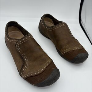 Keen Loafers Womens Size 7 Chamonix‎ Slip On Brown Comfort Round Toe B4